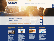 Tablet Screenshot of anacin.com